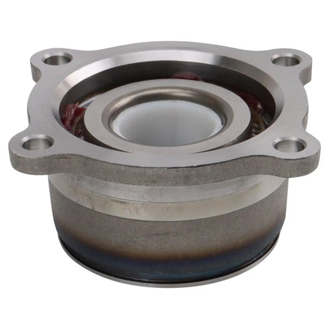 Wheel Hub Bearing Module Rear For Nissan Frontier Xterra And Equator 2005 To 2019, front view of metal assembly