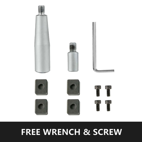 Accessories for 8 Inch Rotary Table With Horizontal And Vertical Tilt including screws, wrench, HV8 3MT shank parts.