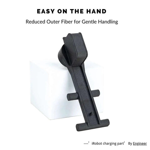 3D printed iRobot charging part made with Fibreheart PPA CF Core Black 25 Percent Carbon Fiber Core Concentrated 3D Printer Filament, black