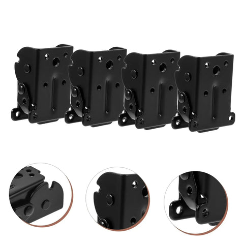 Four Pack Folding Rack And Table Hinge Set For Space Saving Easy Install High Load Capacity Durable Chair And Furniture Hinges