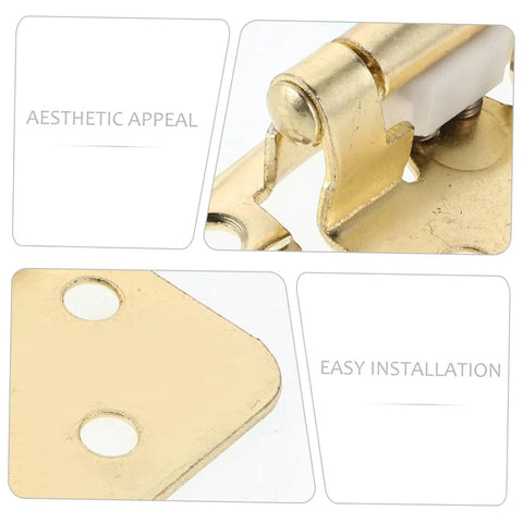 Semi Hidden Spring Loaded Door Hinges For RV And Camper Auto Close Cabinets Heavy Duty High Load Capacity Easy Install Mobestech 5 Piece Set