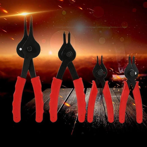 Heavy Duty Snap Ring Pliers Set 11 Piece For Internal And External Circlip Rings Retaining Ring Removal Tools For Autos