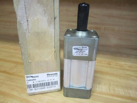 Rexroth Bosch TM82100003014 Hydraulic Cylinder with box, 2-inch bore, and 1.5-inch stroke for heavy-duty industrial use
