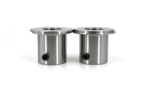 Bead Roller Die Set For Metal Forming Includes 10 Pro Grade Hardened CR12 Dies For 22mm Shaft close-up view of two metal dies