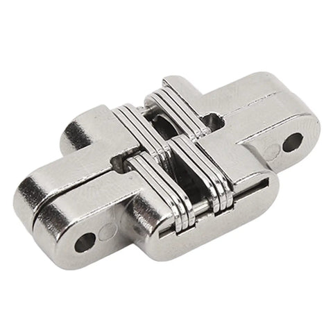 Mini Cross Hidden Hinge Set Zinc Alloy 180 Degree Swing Invisible Hinge for Jewelry Boxes Cabinets Doors Folding Doors DIY Projects