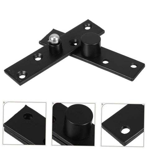 Hidden 360 Degree Stainless Steel Pivot Hinge For Doors And Bookcases Heavy Duty Invisible Concealed Hinge in black steel
