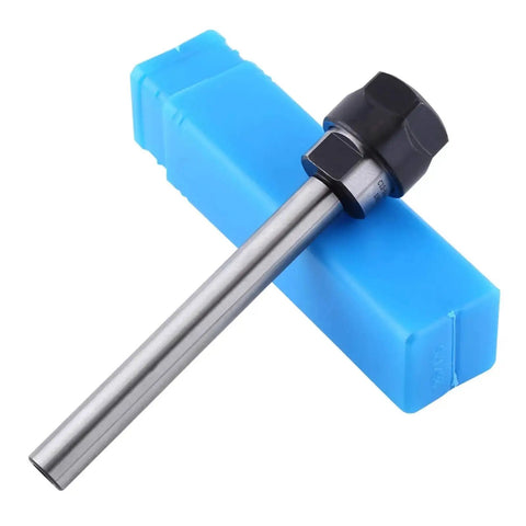 Alt Tag: Collet Chuck Holder with Straight Shank for CNC Milling and Lathe Tooling heavy duty clamp high rigidity metal construction