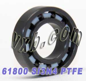 61800 Full Ceramic Bearing 10x19x5 Metric Si3N4/PTFE - VXB Ball Bearings