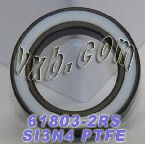 61803-2RS Full Ceramic Sealed Bearing 17x26x5 Si3N4 - VXB Ball Bearings