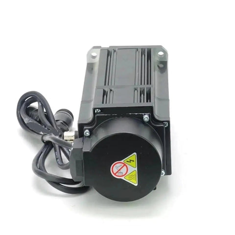 Front view of BAWAZINA 90ST-M03520 servo motor with brake and driver kit, 730W, 220V AC, 2000rpm