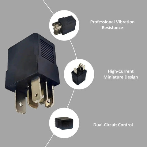 12V DC 35 Amp 5 Pin General Purpose Automotive Relay For Car Electrical System showcasing plug design and features