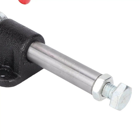 Close-up of Push Pull Toggle Clamp For Heavy Duty Welding And Fabrication, featuring adjustable quick fix handle and stable clamping force.