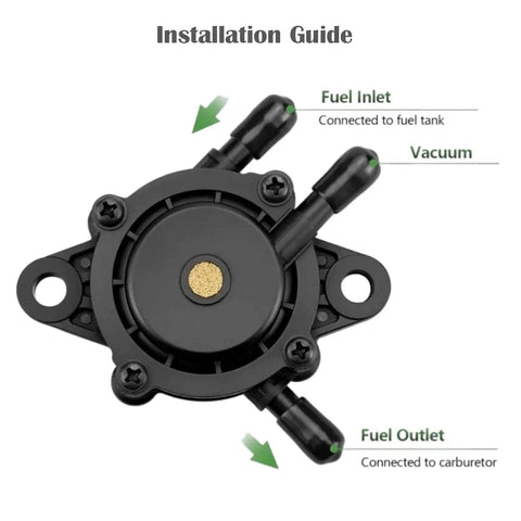 Installation guide for Pulse Fuel Pump For Small Engines Mower And Golf Cart Fits Cub Cadet EZGO Club Car Yamaha Toro Honda Kohler John Deere Predator And More Reliable Vacuum Pump For Lawn Mowers Generators And Zero Turn Rigs