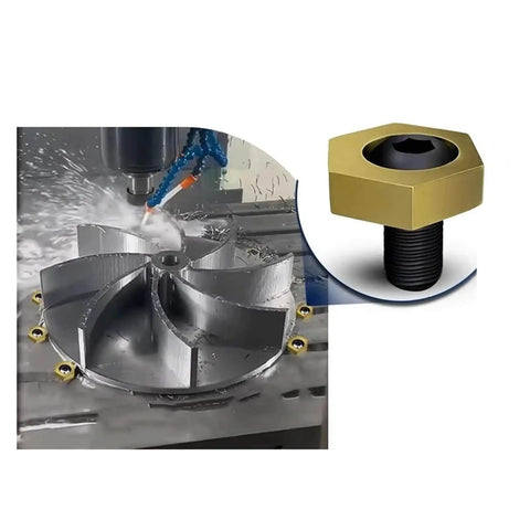 Heavy Duty CNC Eccentric Clamp Set For Workholding Hexagonal Vise Fixtures With Stainless Steel Anchors Nuts And Quick Grip Clamps M4 To M16 Threads M6 Included Built For Pro Grade Fast Solid Mounts And High Production Capacity on metal machining table and close-up of clamp