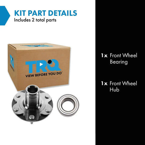 Front Passenger Side Wheel Bearing and Hub Kit for 4WD Toyota 4Runner Sequoia Tacoma and Tundra 1995-2004 1996-2002 2001-2007 2000-2006 Plug And Play For Easy DIY Install, box, hub and bearing