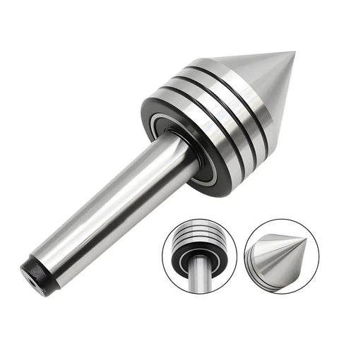 Heavy Duty MT2 Tailstock Live Center With 60 Degree Point For Woodworking Built With High Hardness Alloy Tip Pro Grade Ball Bearings
