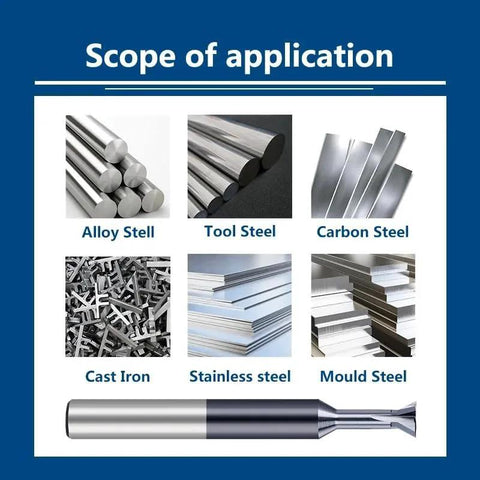 Dovetail Milling Cutter 45 Degree And 60 Degree T Slotting Milling Bit Carbide End Mill For Mold Steel Cast Iron Use