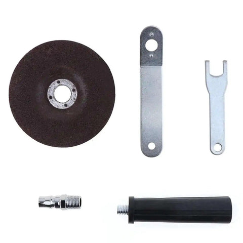 Components of 4 Inch Pneumatic Angle Grinder High Speed Polisher And Air Grinding Tool With Disc For Polishing And Cutting