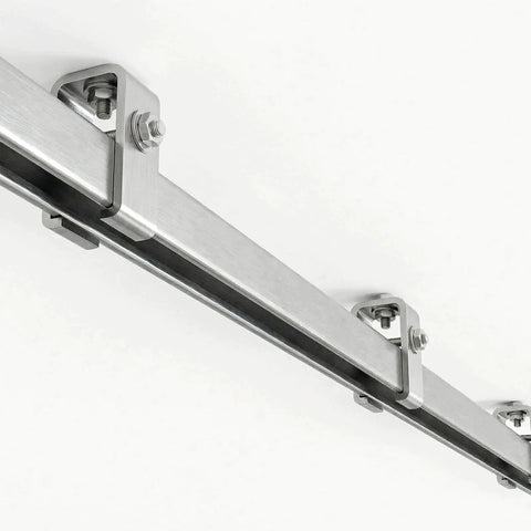 Industrial Grade 12 Gauge Strut Channel Trolley Track One And Five Eighths Inch Wide Four Point Eight Foot Long Galvanized High Zinc Coating