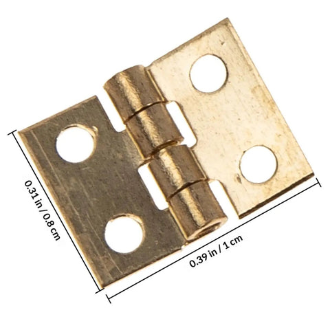 Miniature Copper Jewelry Box Hinges Set 50 Pcs Small Folding Cabinet Hinges For Wooden Boxes And Dollhouses Ideal For Jewelry Box Repair Chests And DIY Furniture Projects Antiqued Brass Finish Rust Resistant Hardware By Toddmomy