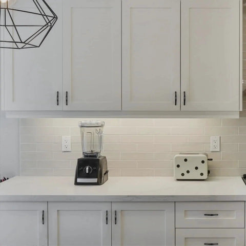 Kitchen cabinets with 10 Pack Matte Black Cabinet Pulls 3 Inch Hole Center Cabinet Hardware For Kitchen And Bathroom Dresser Handles ZH0068.