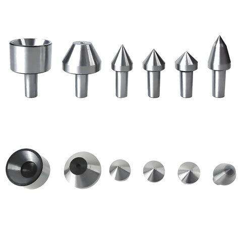 Mt3 Medium Duty Live Center Set 3MT Morse Taper Revolving Center With High Carbon Steel Construction Interchangeable Tips 7 Pieces Kit