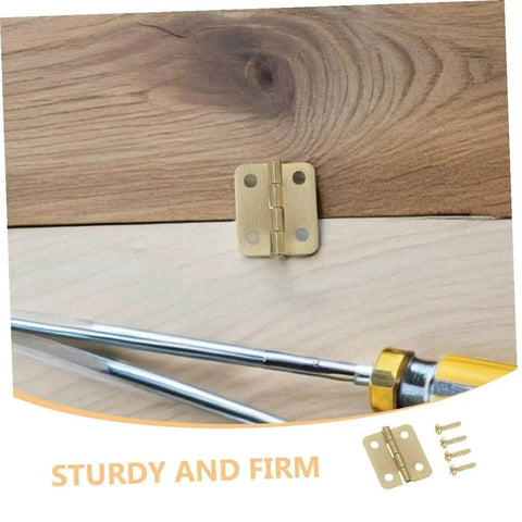 Miniature Iron Hinges For Wooden Jewelry Boxes And DIY Projects, 270 Degree Rotation, Small Cabinet Hinges, Includes 160 Screws