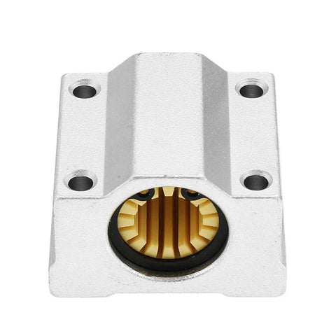 Front view of Four Pieces 12mm Solid Polymer Linear Bearing Slide Bushing for CNC Machines Self Lubricating and Dust Proof Oil Free Design