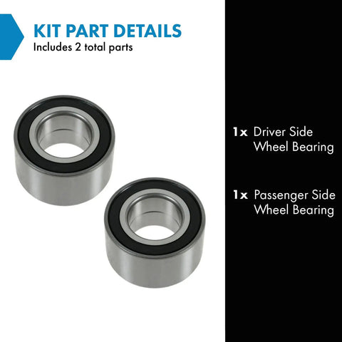 Dual Side Wheel Bearing Set For Driver And Passenger Fits 1992-2003 Lexus ES300 1999-2003 RX300 1995-2004 Toyota