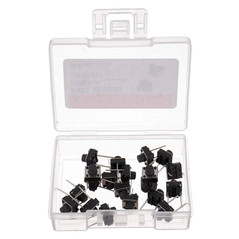 6x6x6 mm Tactile Push Button Switches 2 Pin Momentary Push Button Switches Pack Of 20 Dope Quality for DIY Electronics