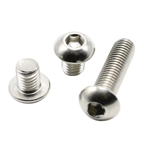 M2 Hex Socket Button Head Screws Set In Stainless Steel With L Key Drive Full Thread Right Hand Metric Assortment Kit