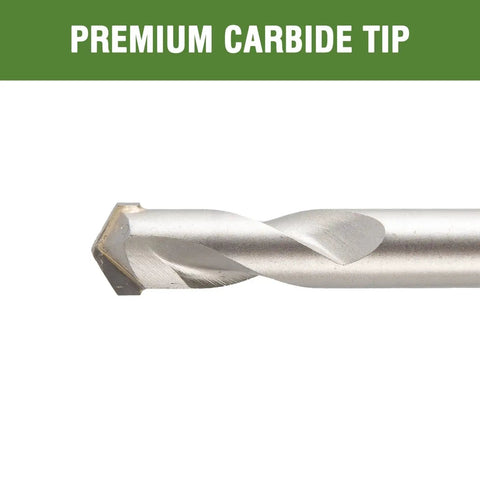 Close-up of Five Eighths Inch Masonry Drill Bit For Concrete And Brick, Carbide Tipped Hammer Drill Bit with Premium Carbide Tip.