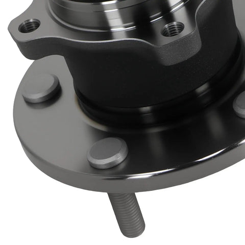 Close-up of Rear Wheel Bearing And Hub Assembly 512347 For Mazda 3 And Mazda 5 5 Lug ABS Encoder 4-Bolt Square Flange