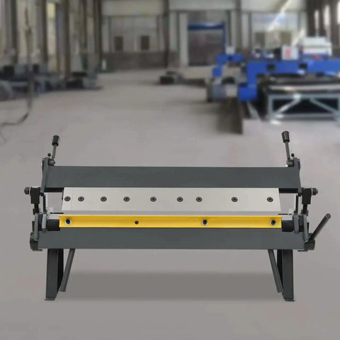 Beefy 24 Inch Sheet Metal Bending Machine With Adjustable Removable Fingers Hand Brake for precision pan and box metal work in workshop