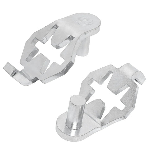 Four Piece T-Post Gate Hinge Pins Set, Heavy Duty Powder Coated Steel For Farm And Garden Gates, Rust Resistant And Durable