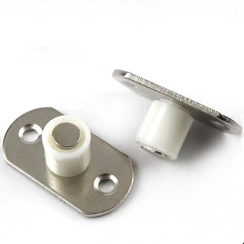 Sliding Barn Door Nylon Guide Wheel Set 4 Pieces With Floor Guide Roller Bracket on white background