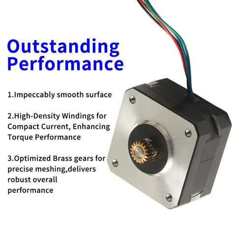 Neptune3 Pro E Axis Drop In Extruder Motor Replacement For Neptune3 Pro And Neptune3 Plus Hotend Nema 17 Bipolar 42 By 25mm Brass Teeth in use