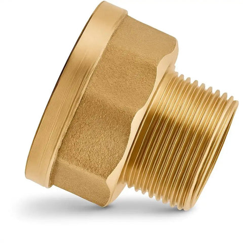 Brass Adapter 3/4 Inch Male To 1 Inch Female Threaded Fittings Reducer NPT Hex Connector For Pipes And Hoses DN20 To DN25