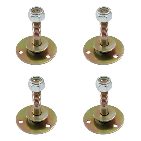 Eight Piece M8x55mm Rocking Chair Bearing Kit with screws, bolts, and washers, featuring durable iron construction for stable furniture connection.