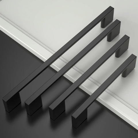 Matte Black 12.6 Inch Kitchen Cabinet Handles 10 Pack Cabinet Pulls For Cupboard And Drawer Doors, Modern Metal Hardware For Home Renovation, Durable Easy Install, Asidrama Quality