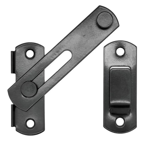 Sliding Barn Door Lock For Privacy In Stainless Steel, Durable Latch For Barn Doors, Pet Doors, Bathrooms, Outdoor, 2 Pack