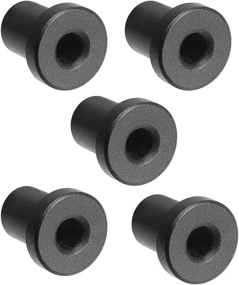 Five Pack Black Barn Door Rollers With 34mm Spacers For Flat Track Sliding Barn Doors Durable Wall Mount Hardware Set