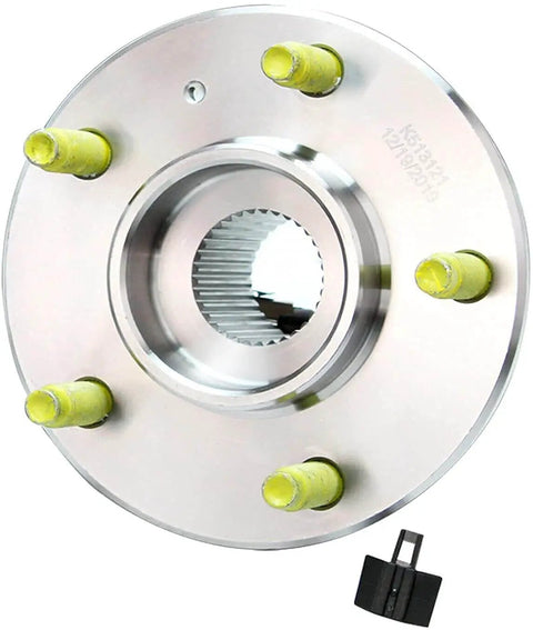 Set of 2 Front or Rear Wheel Bearing Hub Assemblies with CV Axle Nuts for Chevy Impala, Pontiac Grand Prix, Buick Lacrosse