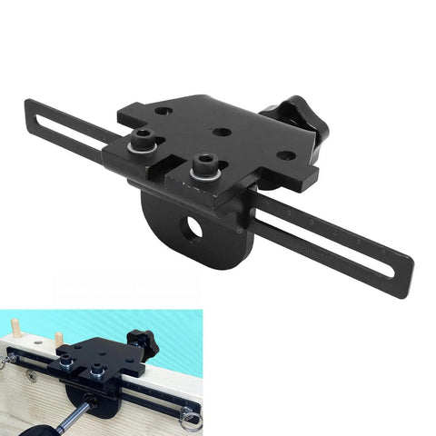 3 In 1 Dowel Jig Kit For Woodworking With High Carbon Steel Construction, Adjustable Centerblock, includes drill bits and anodized finish.
