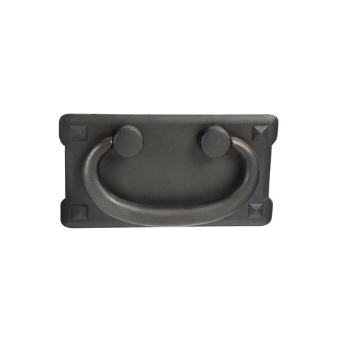 Mission Drawer Pull 3 Inch (76mm) Barcelona Pewter Finish For Cabinets And Furniture - Classic hardware handle front view