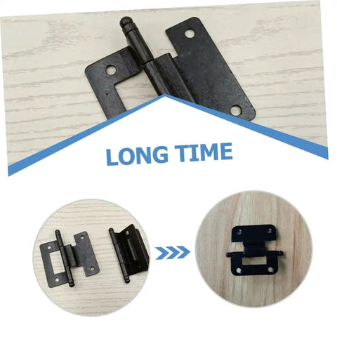 10 Pack Self Closing Cabinet Hinges For Kitchen Bathroom And Wardrobe With Flush Design, showing hinge details and durability