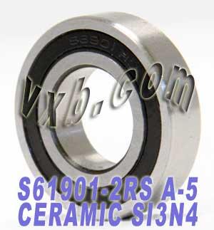 61901-2RS Bearing 12x24x6 Si3N4 Ceramic Sealed ABEC-5 Bearings - VXB Ball Bearings