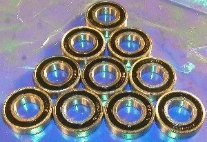 61902-2RS 15x28x7 Sealed Bearing Pack of 10 - VXB Ball Bearings