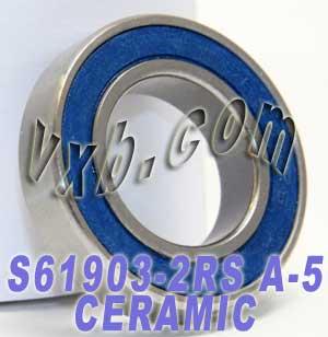 61903-2RS Ceramic Hybrid Bearing 17x30x7 Stainless Steel ABEC-5 Quality - VXB Ball Bearings