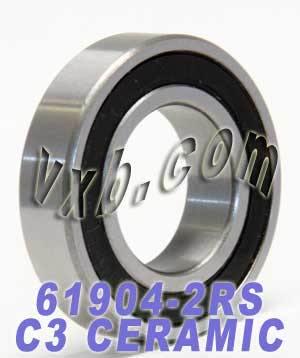 61904-2RS Bearing Hybrid Ceramic Sealed 20x37x9 - VXB Ball Bearings